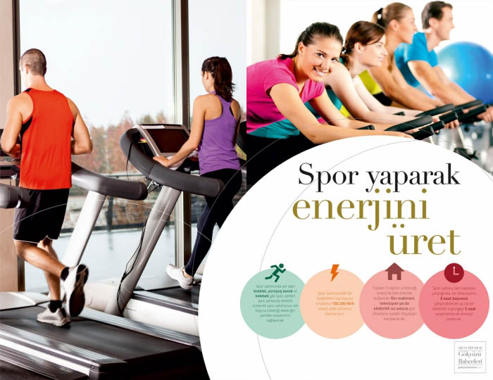 Produce your enery while doing sport